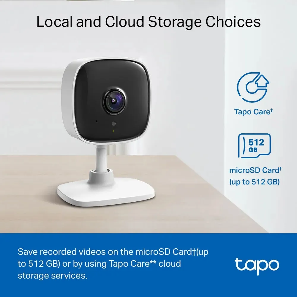كاميرا مراقبة منزلية Wi-Fi تي بي لينك C100 | رؤية ليلية بدقة 1080p