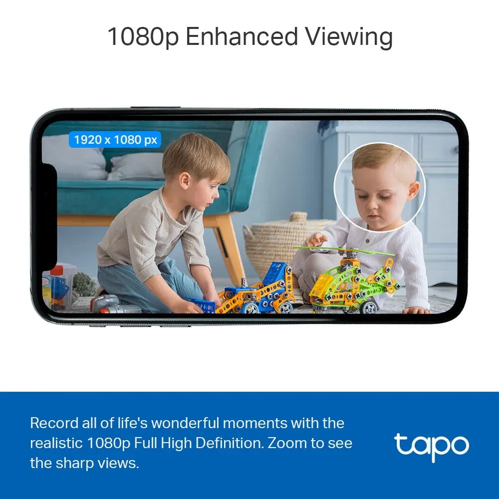 كاميرا مراقبة منزلية Wi-Fi تي بي لينك C100 | رؤية ليلية بدقة 1080p