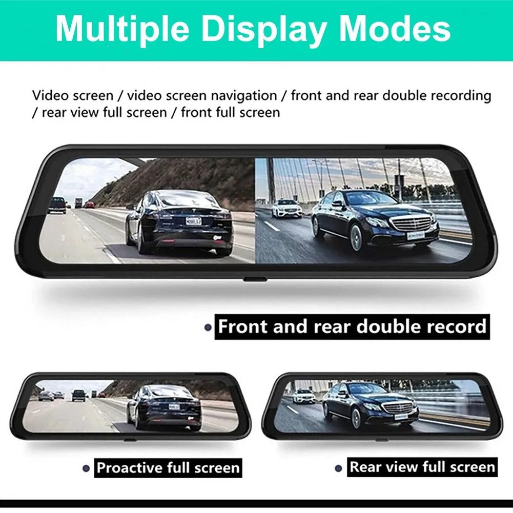10-inch Streaming Media Rearview Mirror Recorder 1080P HD 2.5d