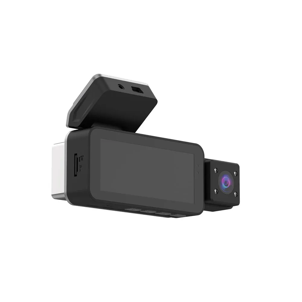 1080P 3 Lens Dash Camera Front Inside And Rear HD Night Vision