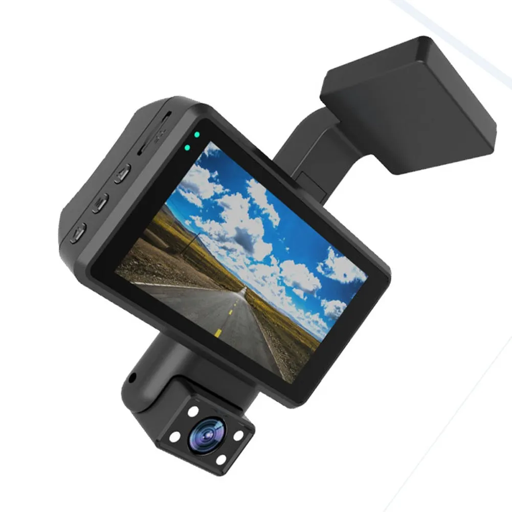 1080P Car Dash Cam 3-inch Lcd Night Vision Driving Recorder 360