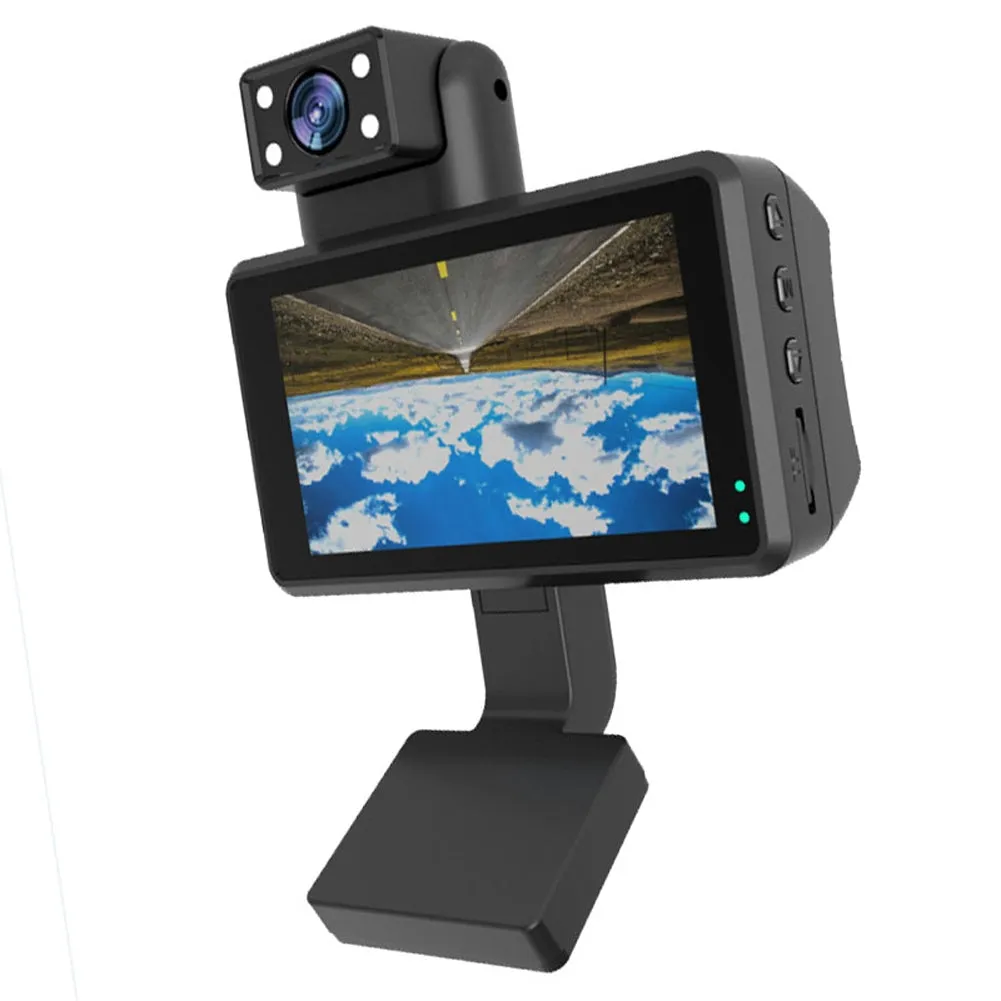 1080P Car Dash Cam 3-inch Lcd Night Vision Driving Recorder 360