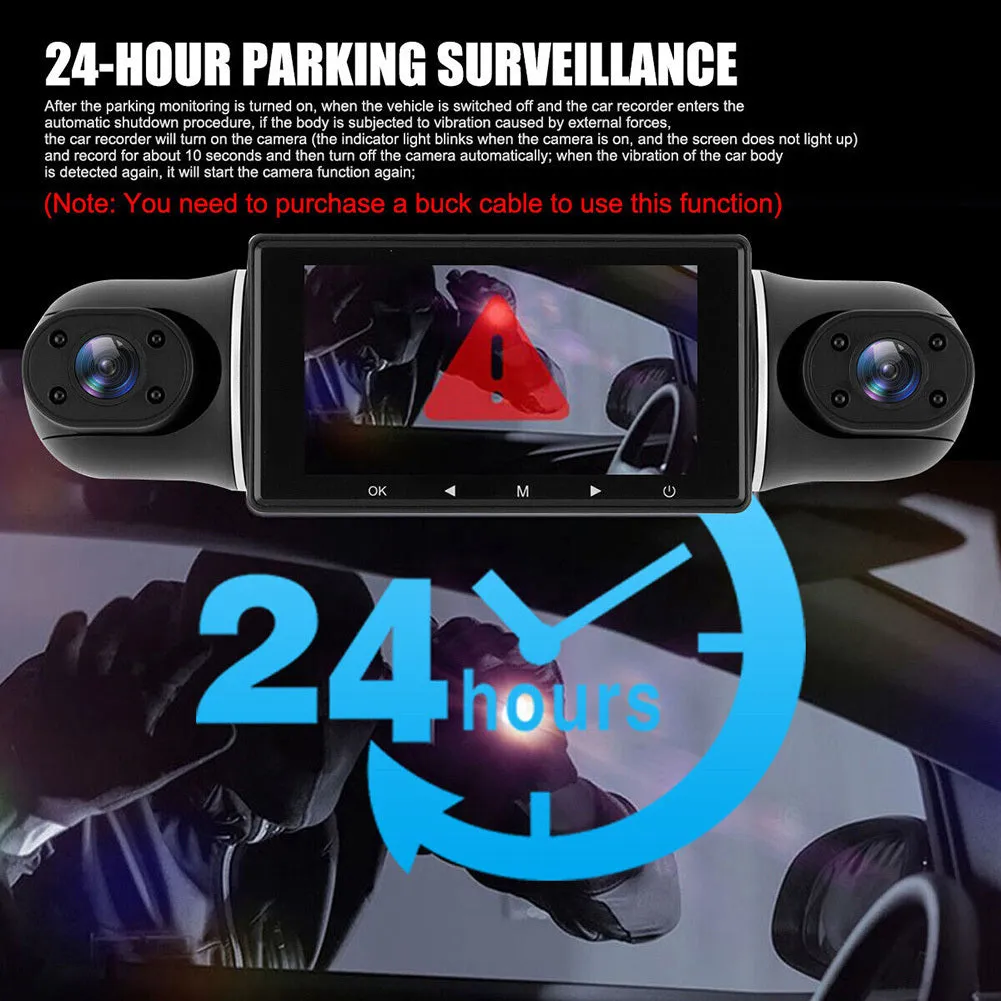 1080P Dash Cam Car Dvr 4 Channel Camera Night Vision G-Sensor