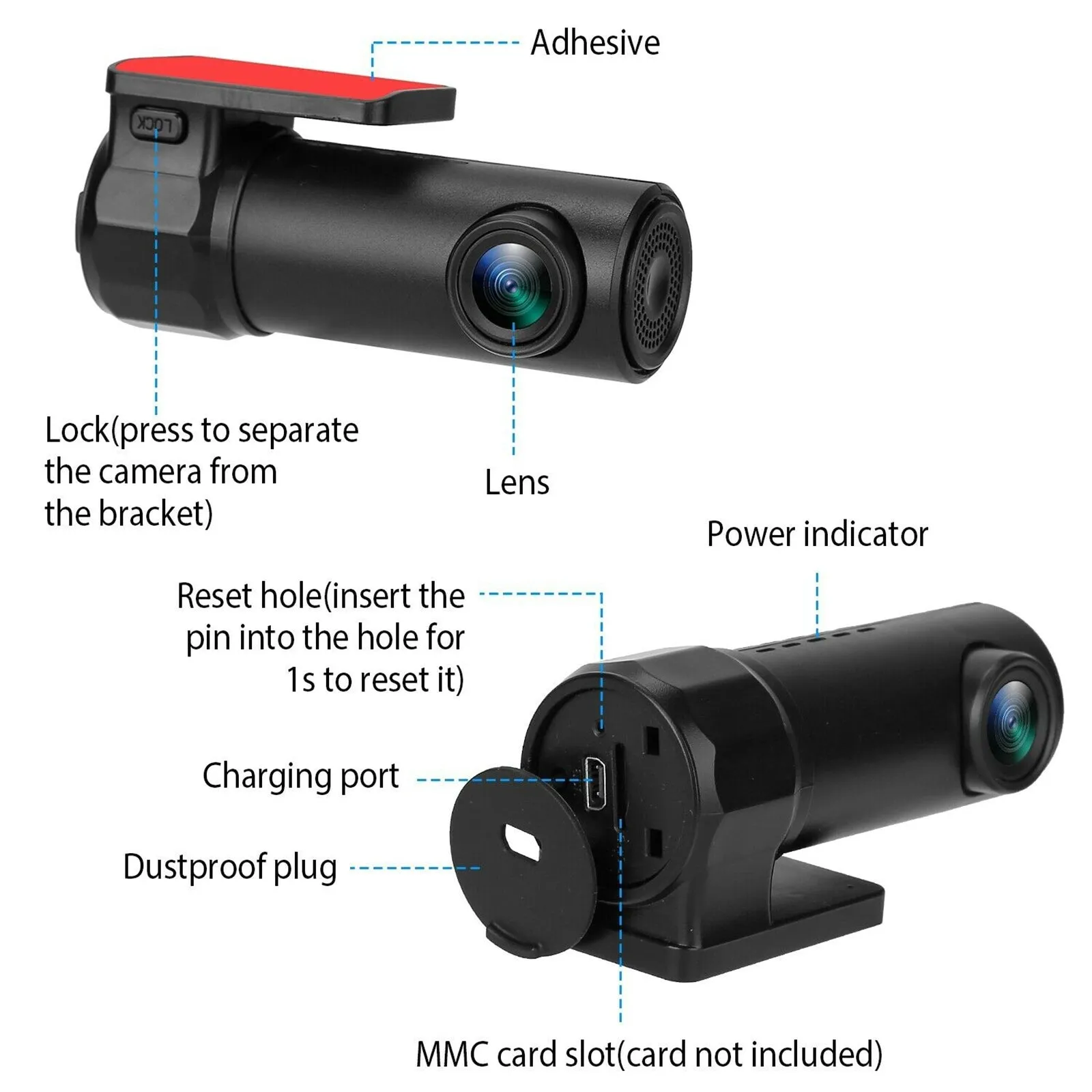 1080P HD Wireless Wifi Car Dvr Camera Dash Cam G-sensor Video