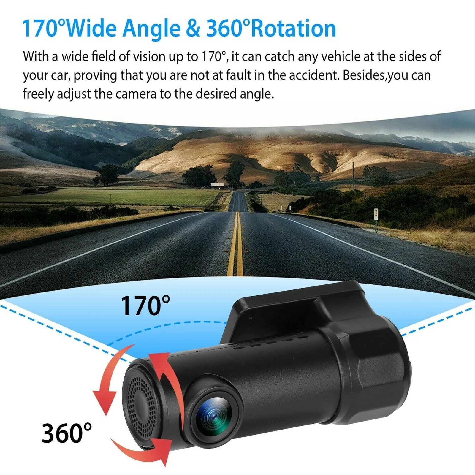 1080P HD Wireless Wifi Car Dvr Camera Dash Cam G-sensor Video