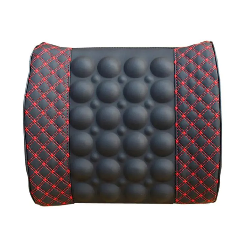 12V Electric Massage Car Seat Lumbar Support Pillow Soft Cotton Car Seat Back Lumbar Waist Support Cushion Pillow Pad Promotion