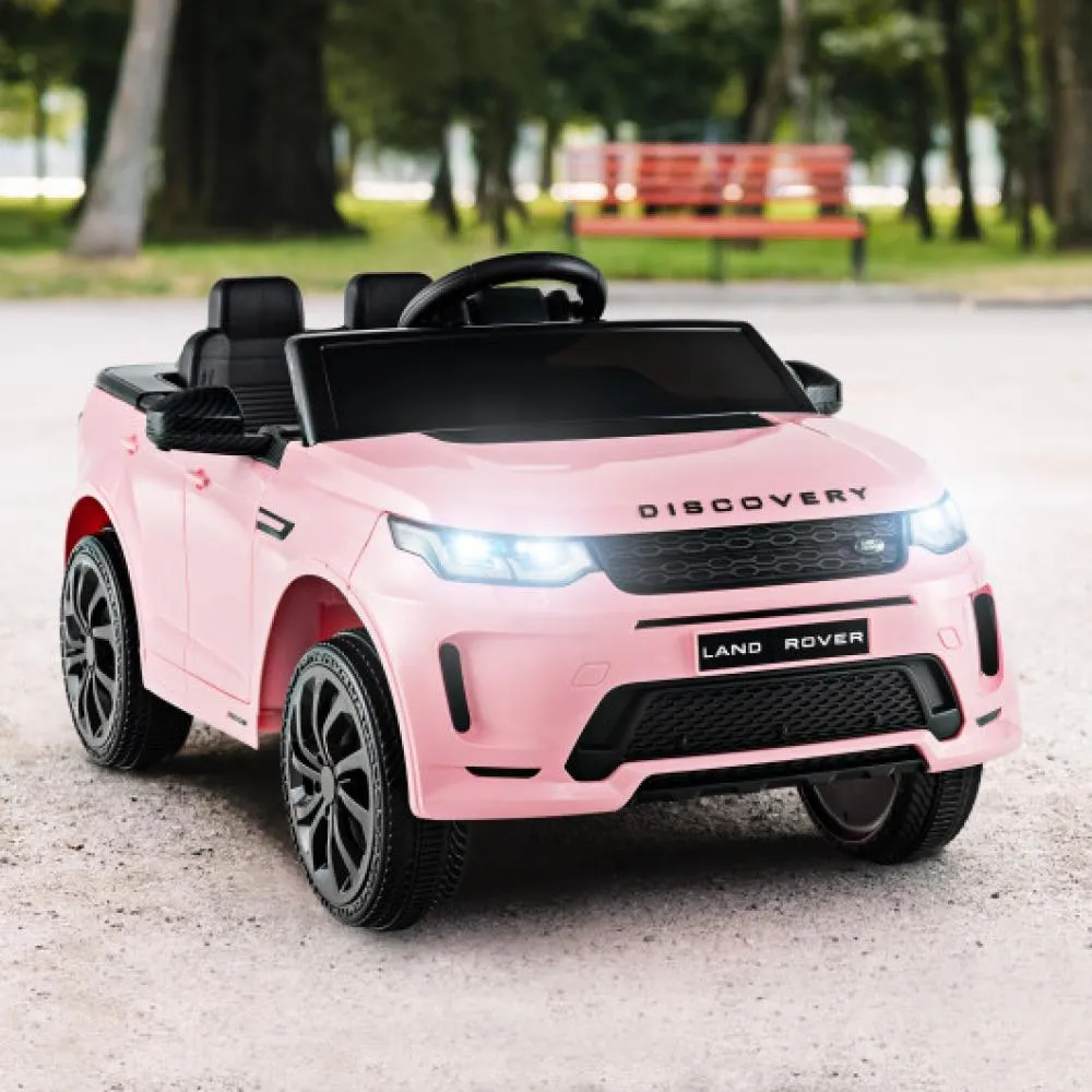12V Kids Ride On Car with Remote Control Lockable Doors Slow Start System and LED Lights-Black