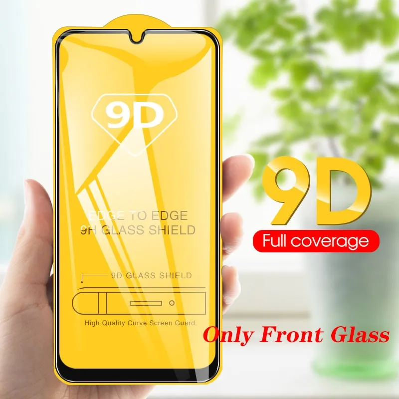 2 In 1 on For Samsung Galaxy A50 2019 Camera Lens Film & 9D Screen Protector Protective Tempered Glass for Galaxy SM A50 A505F