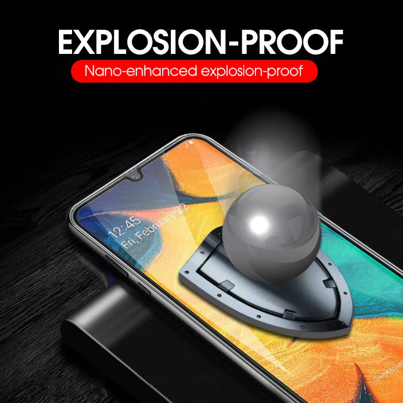 2 In 1 on For Samsung Galaxy A50 2019 Camera Lens Film & 9D Screen Protector Protective Tempered Glass for Galaxy SM A50 A505F