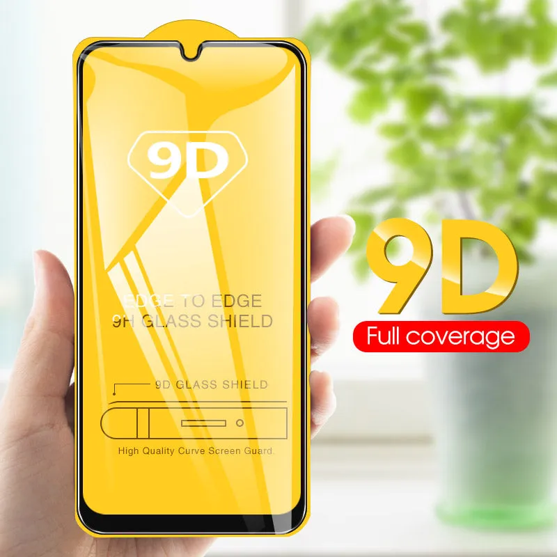 2 In 1 on For Samsung Galaxy A50 2019 Camera Lens Film & 9D Screen Protector Protective Tempered Glass for Galaxy SM A50 A505F