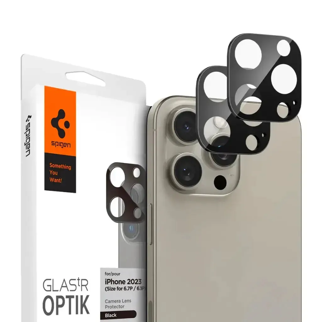 [2 Pack] iPhone 16 Pro Max / 16 Pro / 15 Pro Max / 15 Pro / 14 Pro Max / 14 Pro Camera Lens Protector
