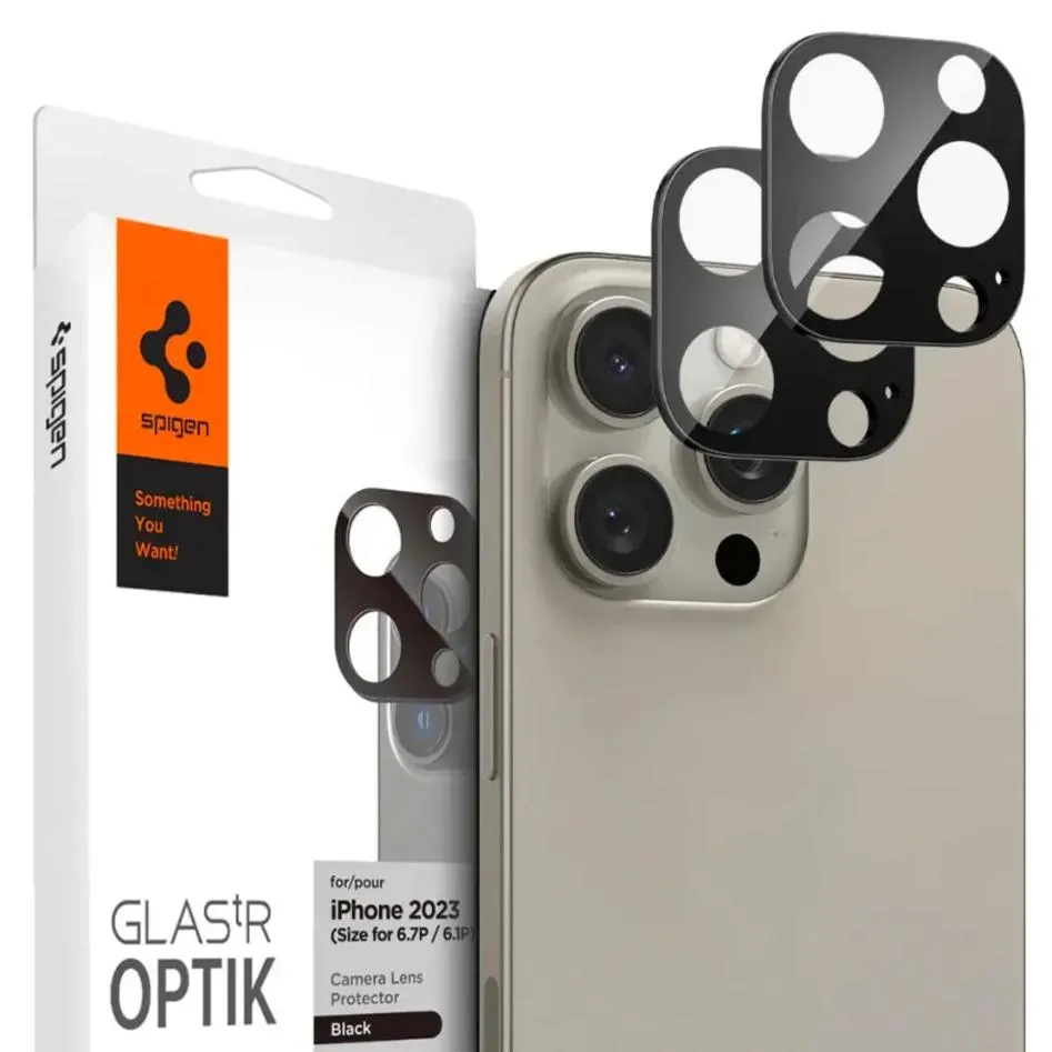[2 Pack] iPhone 16 Pro Max / 16 Pro / 15 Pro Max / 15 Pro / 14 Pro Max / 14 Pro Camera Lens Protector