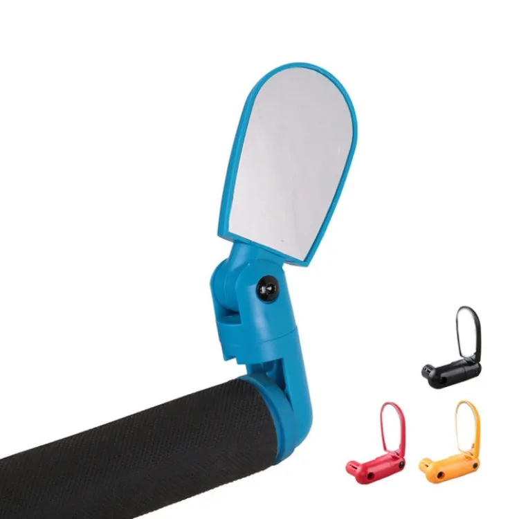 2 Pairs Adjustable Bicycle Flat Rearview Mirror Cycling Accessories(Black)