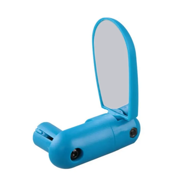 2 Pairs Adjustable Bicycle Flat Rearview Mirror Cycling Accessories(Blue)
