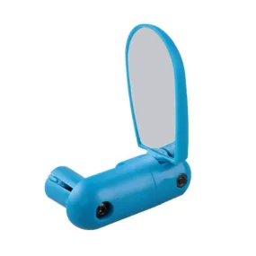2 Pairs Adjustable Bicycle Flat Rearview Mirror Cycling Accessories(Blue)