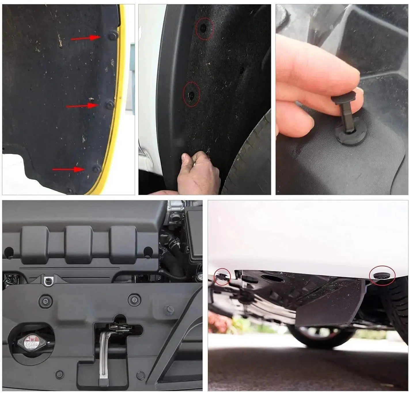 200 Pcs Car Push Retainer Clips Kits For GM Ford Chrysler