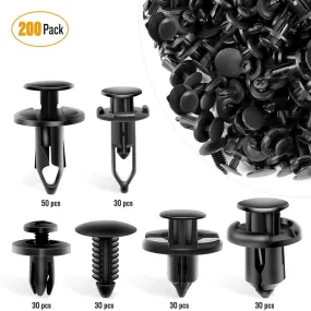 200 Pcs Car Push Retainer Clips Kits For GM Ford Chrysler