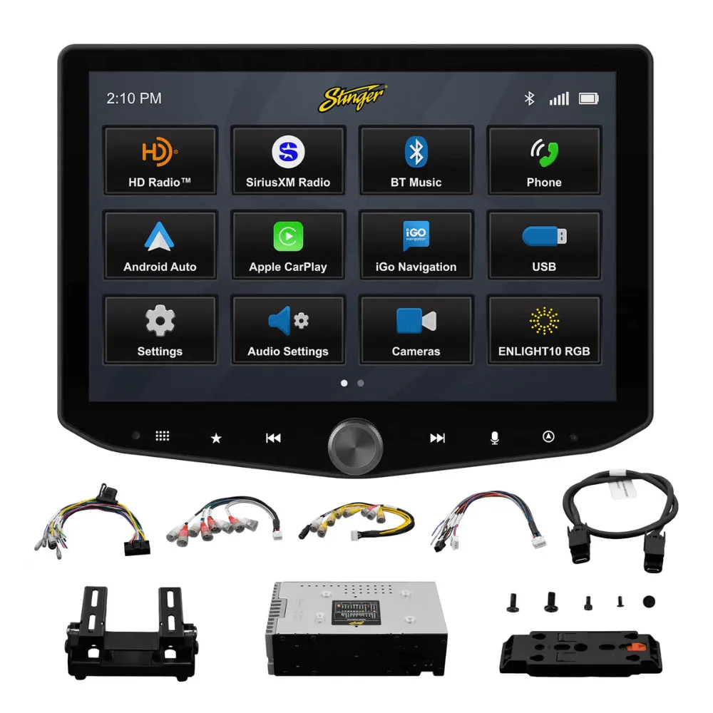 2016-2023 Toyota Tacoma Radio Replacement Kit - Includes 10" Horizon 10 Touchscreen Radio & Plug and Play Installation