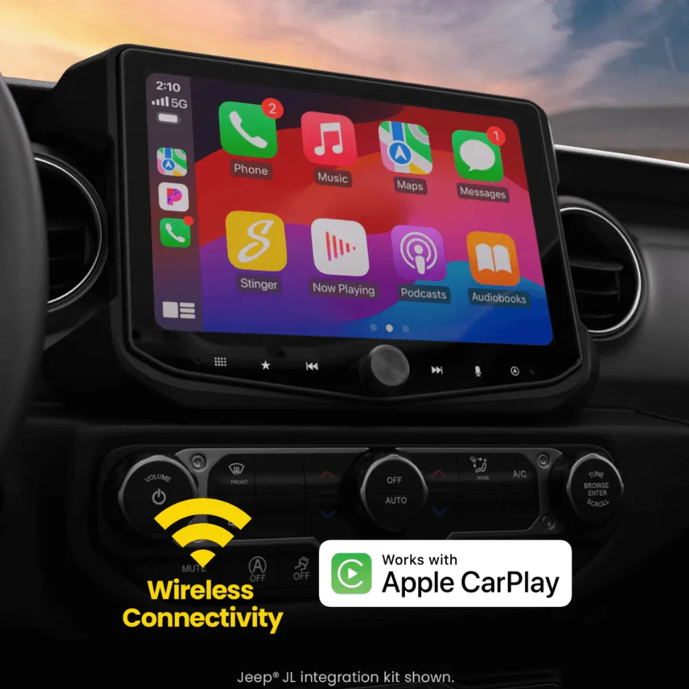 2016-2023 Toyota Tacoma Radio Replacement Kit - Includes 10" Horizon 10 Touchscreen Radio & Plug and Play Installation