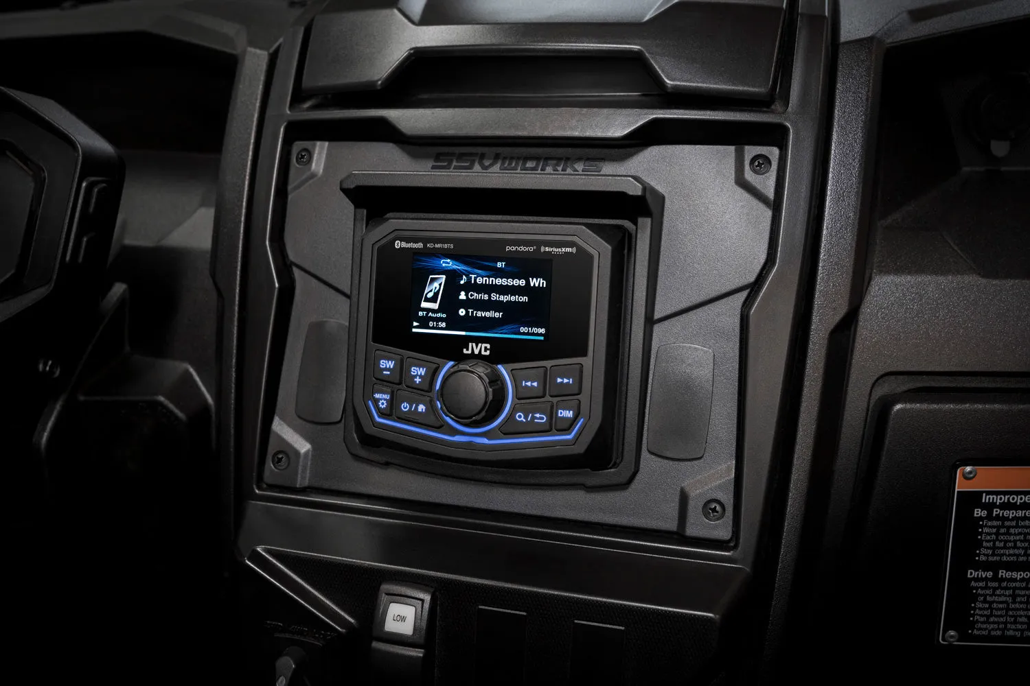 2020  Kawasaki Teryx KRX1000 JVC MR3 Media Receiver Plug-&-Play Kit