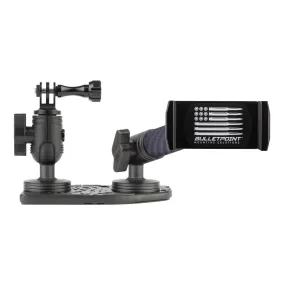 2024  Jeep Wrangler JL & Jeep Gladiator Passenger Side Dual Ball Metal Dash Mount Phone Holder