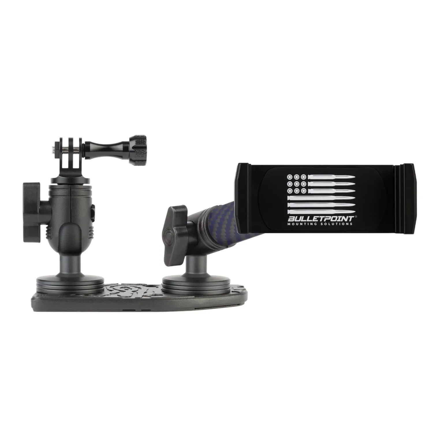 2024  Jeep Wrangler JL & Jeep Gladiator Passenger Side Dual Ball Metal Dash Mount Phone Holder