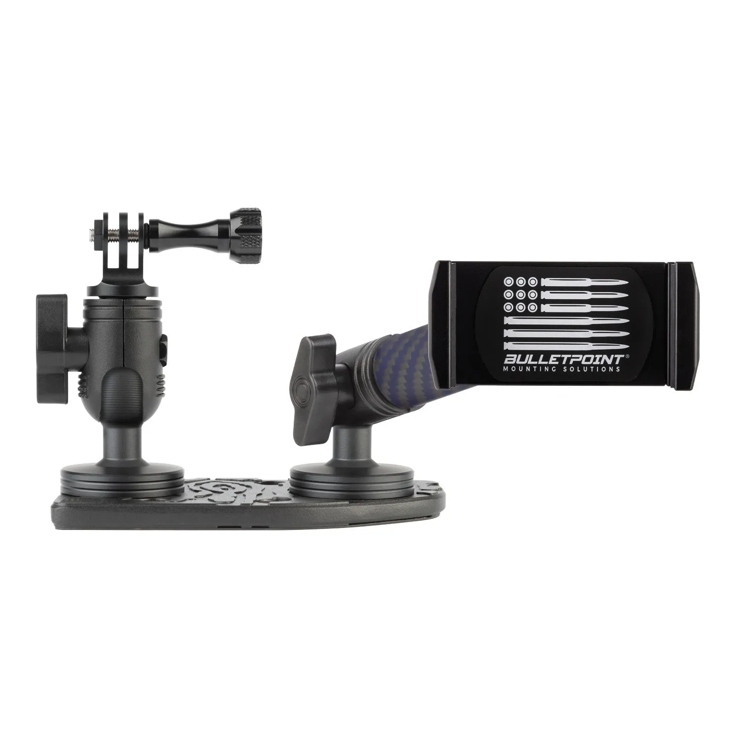2024  Jeep Wrangler JL & Jeep Gladiator Passenger Side Dual Ball Metal Dash Mount Phone Holder