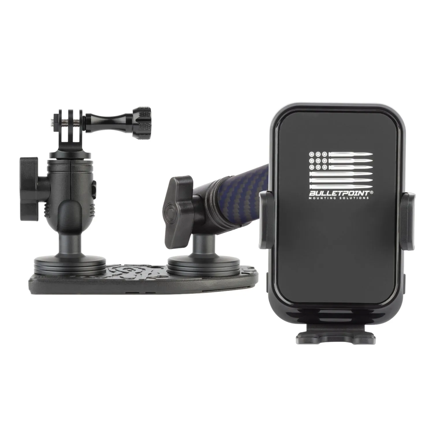 2024  Jeep Wrangler JL & Jeep Gladiator Passenger Side Dual Ball Metal Dash Mount Phone Holder