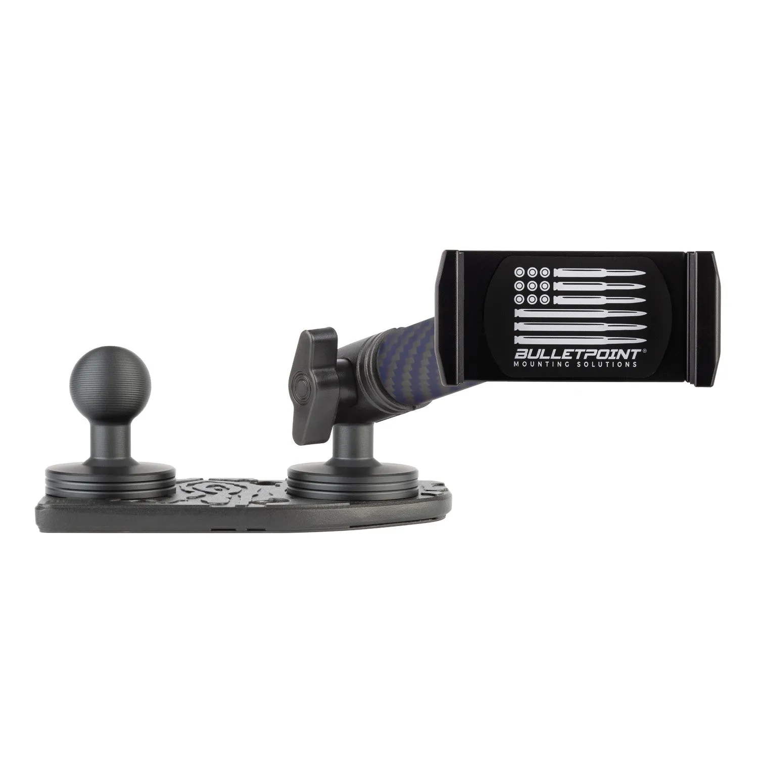 2024  Jeep Wrangler JL & Jeep Gladiator Passenger Side Dual Ball Metal Dash Mount Phone Holder