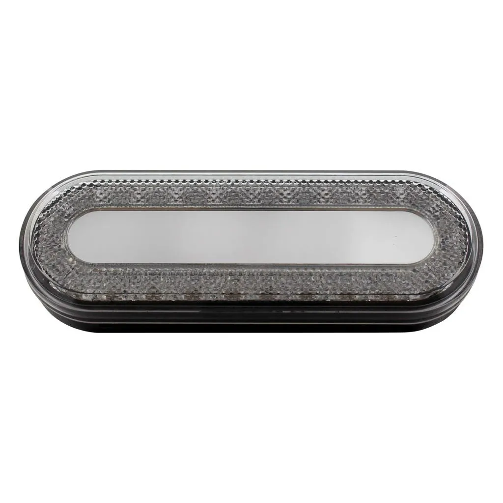 24 LED 6" Oval Mirage Light (Stop, Turn & Tail) - Red LED/Clear Lens #36664