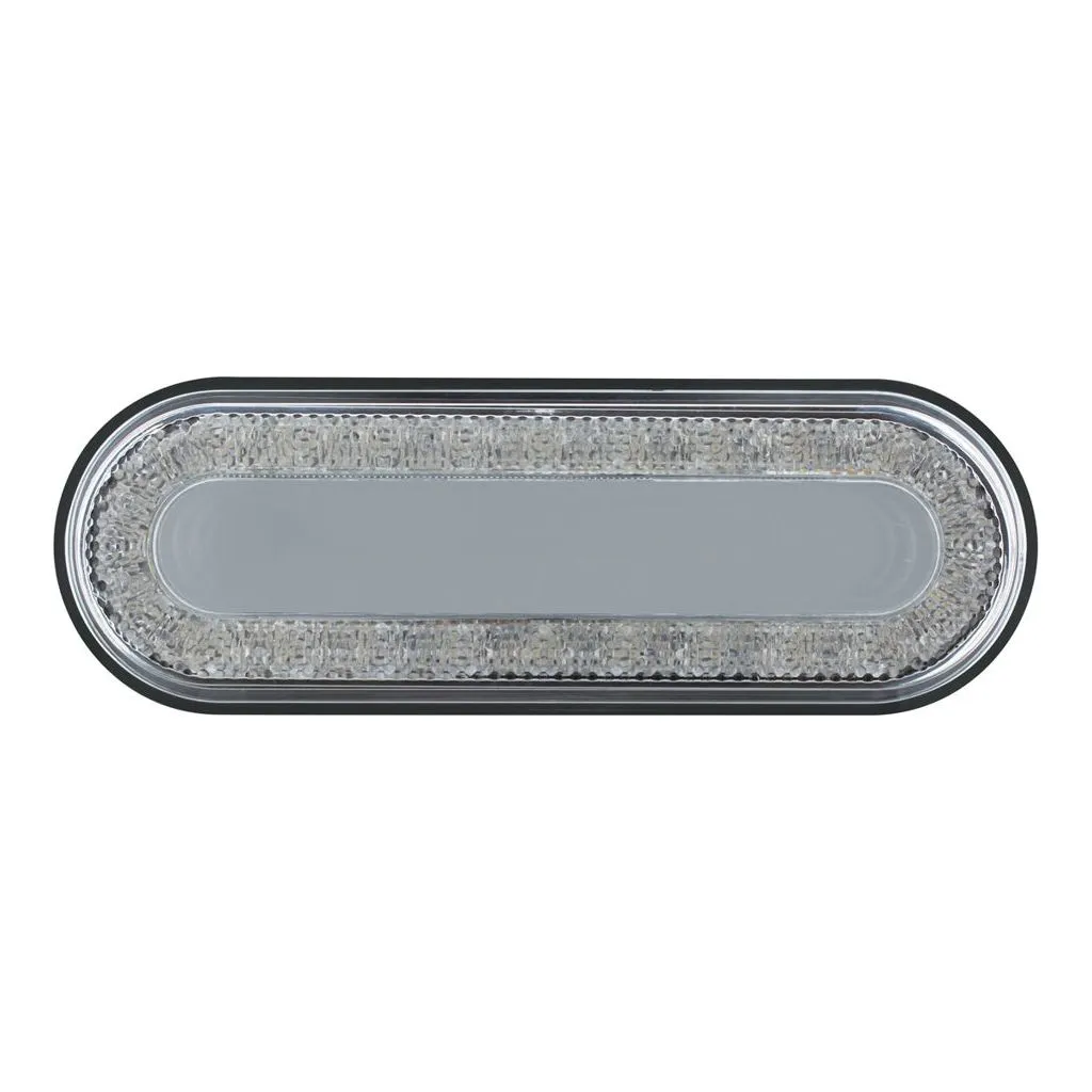 24 LED 6" Oval Mirage Light (Stop, Turn & Tail) - Red LED/Clear Lens #36664