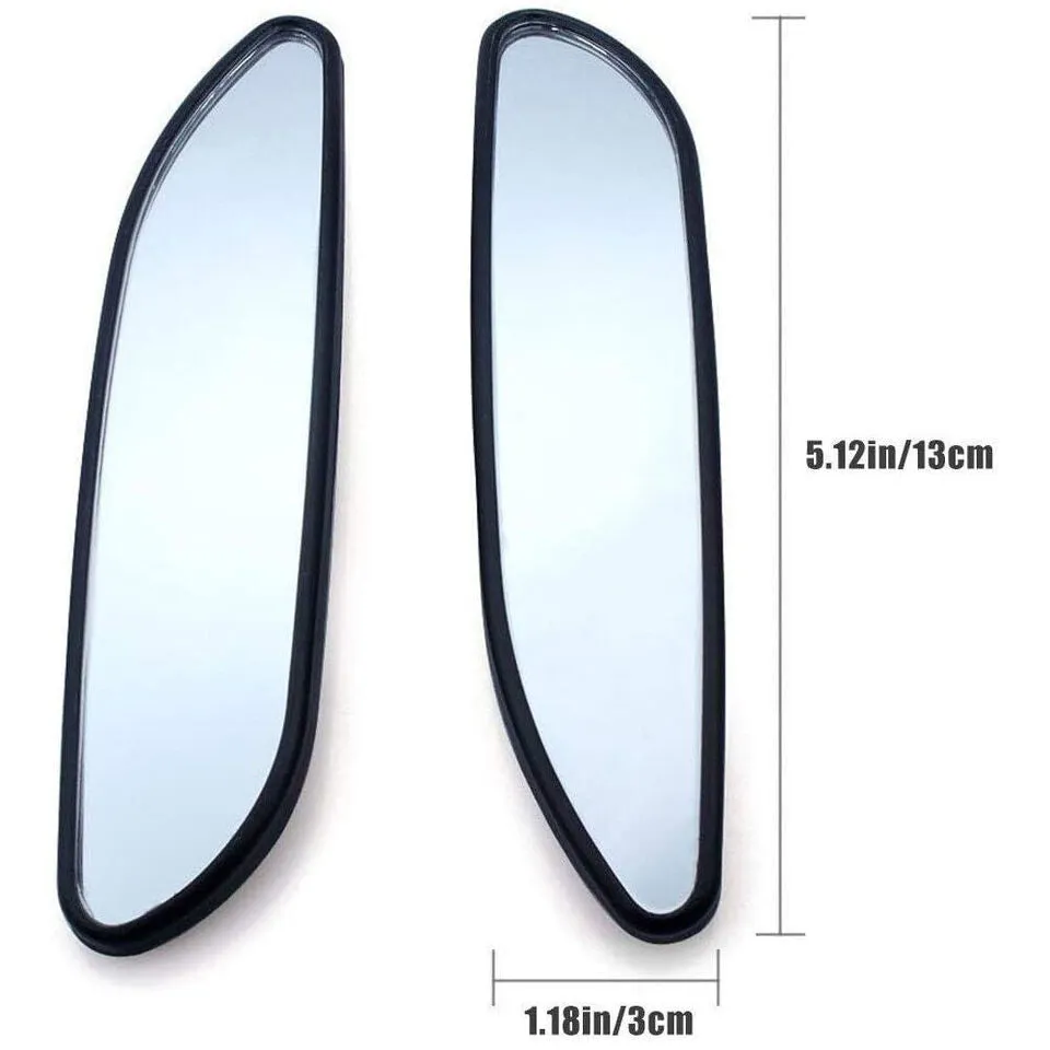 2Pack Blind Spot Mirror Auto 360° Wide Angle Convex Rear Side View Car Truck SUV