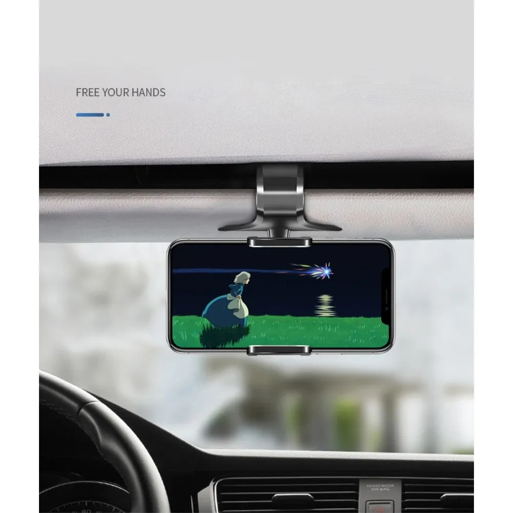 3 in 1 Car GPS Smartphone Holder: Dashboard / Visor Clamp   AC Grid Clip for Oppo Mirror 3 - Black