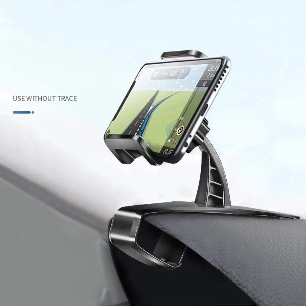 3 in 1 Car GPS Smartphone Holder: Dashboard / Visor Clamp   AC Grid Clip for Oppo Mirror 5 - Black