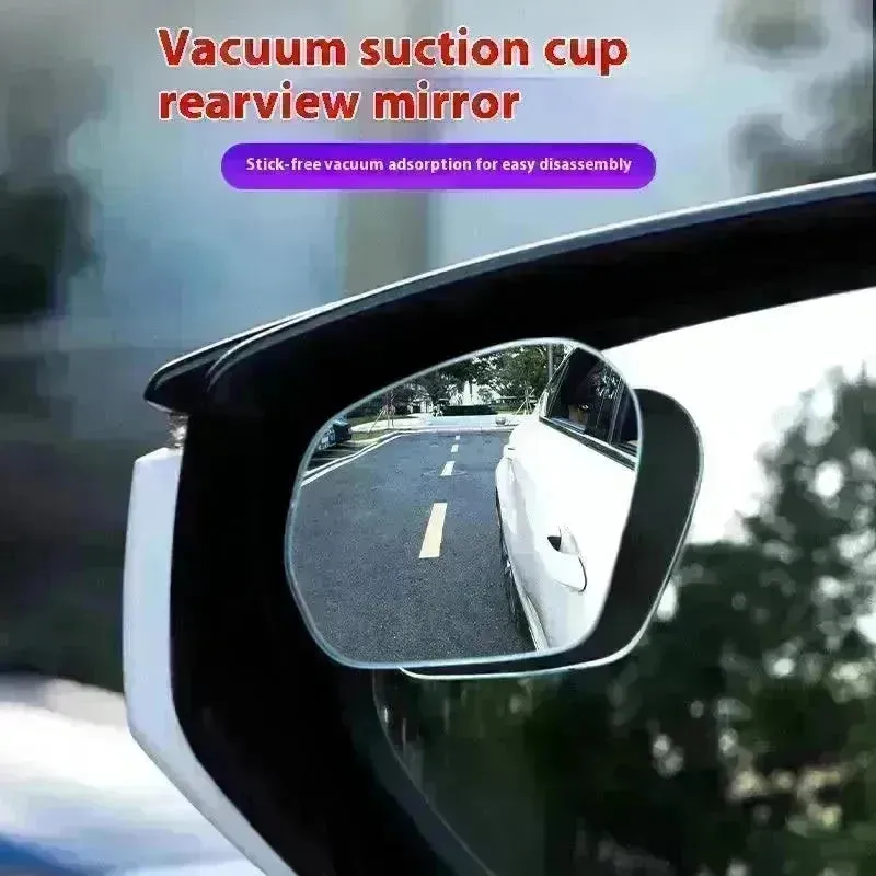 360 Degree High-definition Wide-angle Suction Cup Car Small Circular Rearview  Mirror