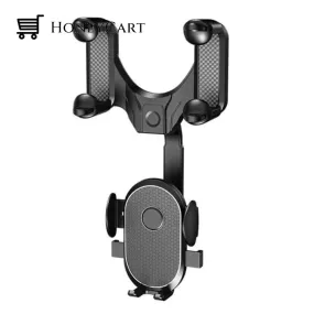 360° Rearview Mirror Phone Holder