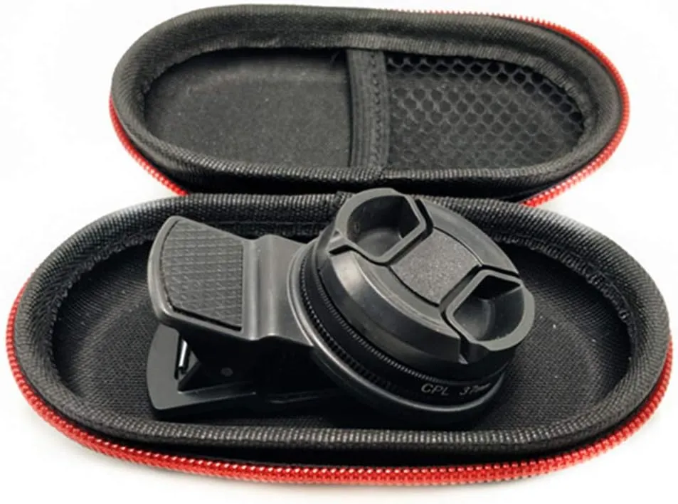 37mm CPL Phone Camera Lens, Universal Polarizer Clip-On Cellphone CPL Filter Compatible with iPhoneSamsung/Android Smartphones
