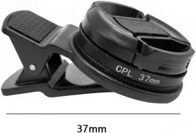 37mm CPL Phone Camera Lens, Universal Polarizer Clip-On Cellphone CPL Filter Compatible with iPhoneSamsung/Android Smartphones