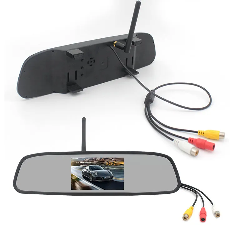 4.3 inches 2.4G Wireless Visual Astern Rearview Mirror Wireless