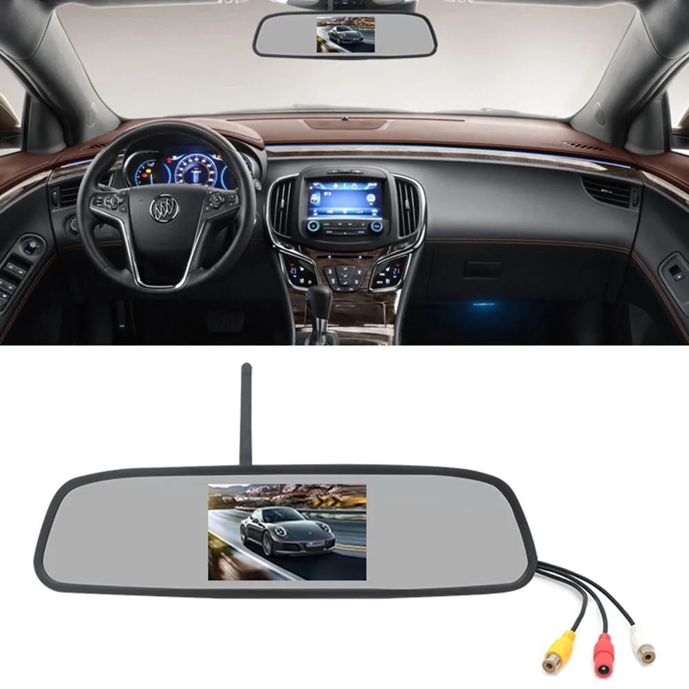 4.3 inches 2.4G Wireless Visual Astern Rearview Mirror Wireless