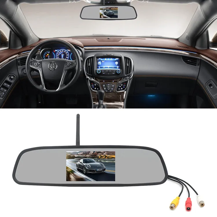 4.3 inches 2.4G Wireless Visual Astern Rearview Mirror Wireless