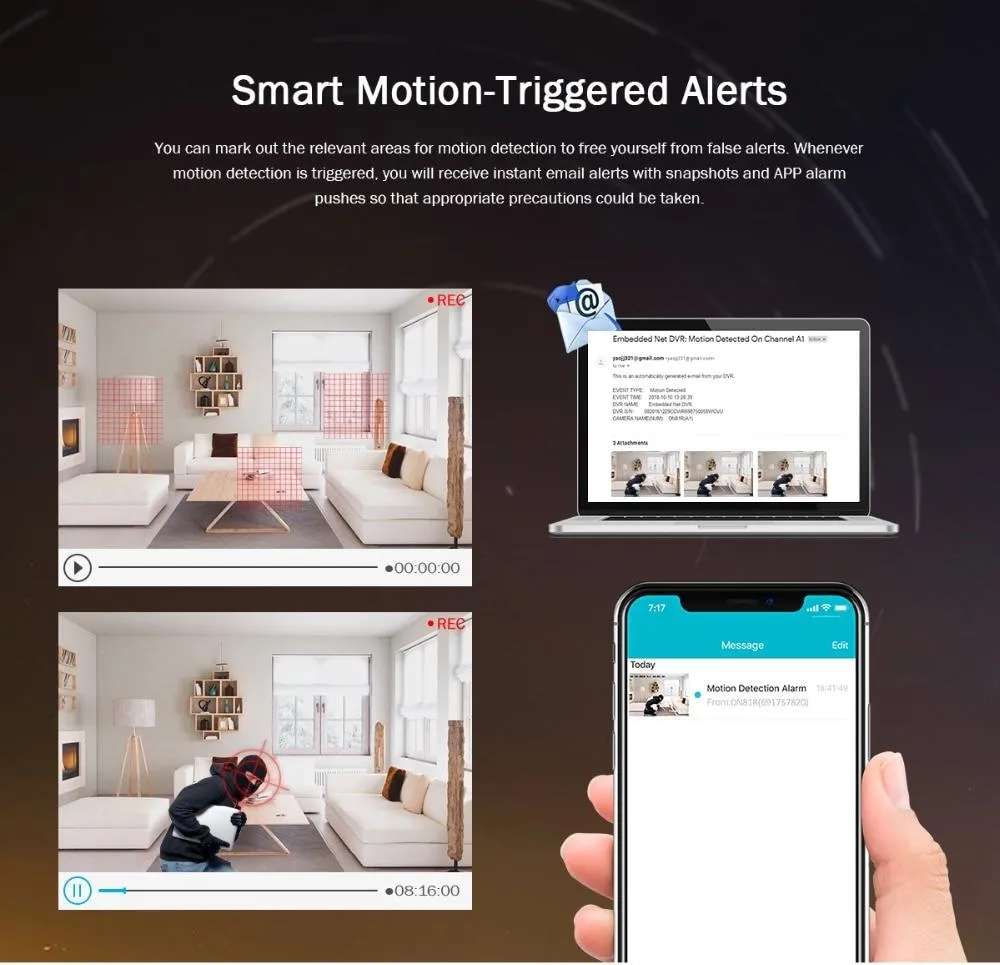 4K Ultra HD 8CH DVR Home Security Camera Kit