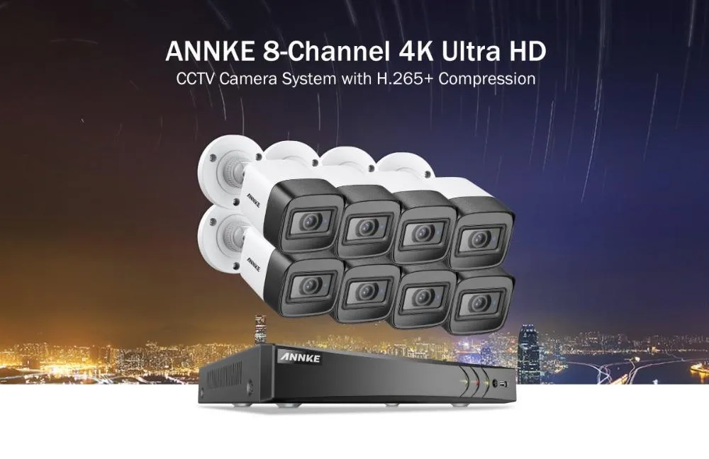 4K Ultra HD 8CH DVR Home Security Camera Kit