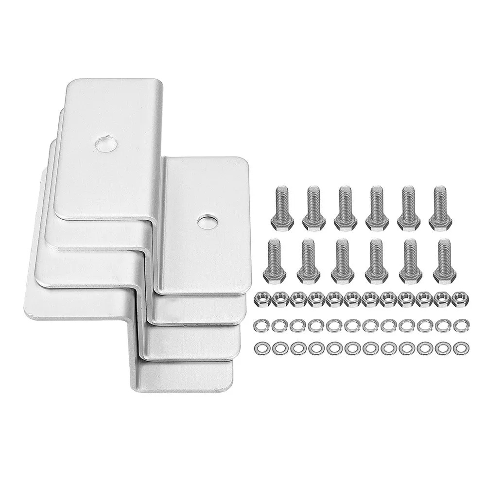 4pcs ZB-01 Solar Panel Mounting Z Brackets Aluminum Alloy Tools Kit for Solar Panels - Motorhomes and Yachts