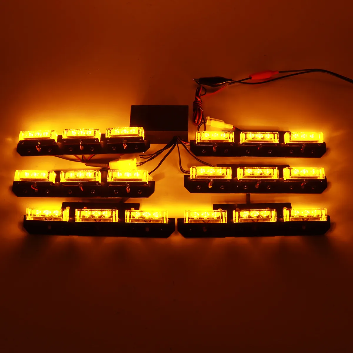 54 LED Emergency Car Truck Strobe Flash Safety Light Bars Warning Deck Dash