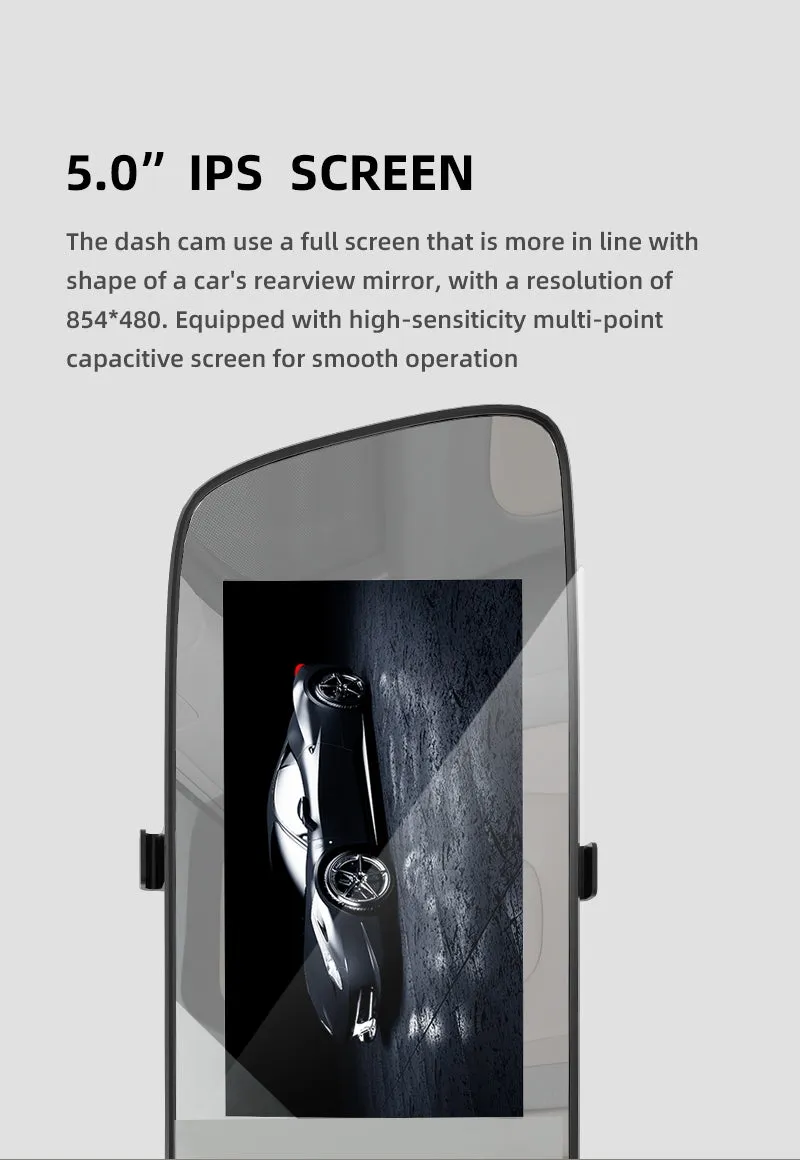 A5 4.5 Inch IPS Screen Full HD Car DVR Camera Auto Front Rearview