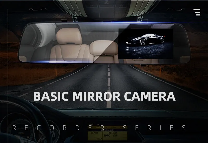 A5 4.5 Inch IPS Screen Full HD Car DVR Camera Auto Front Rearview