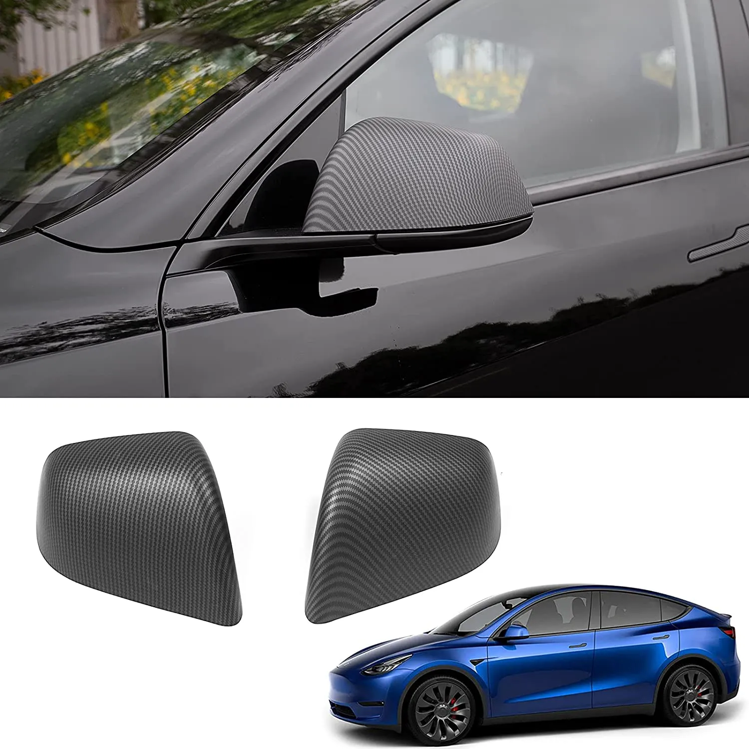 ABS Mirror Cover for Tesla Model 3 / Y 2020-2024
