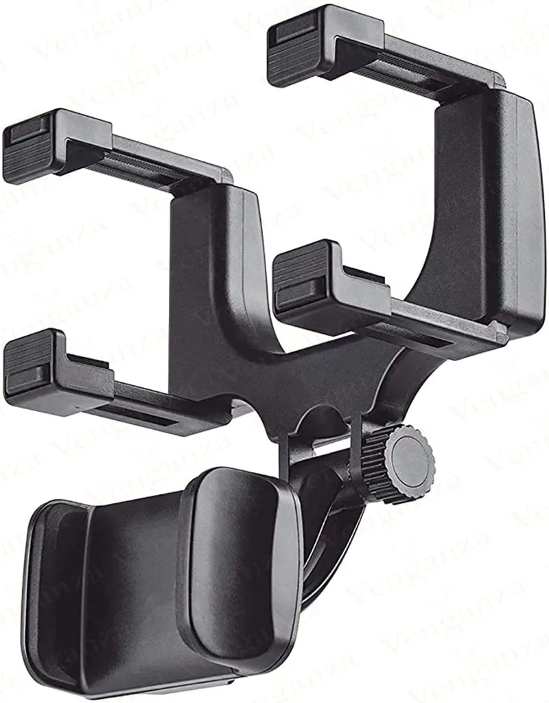 Adjustable Car Rearview Mirror Phone Holder Stand