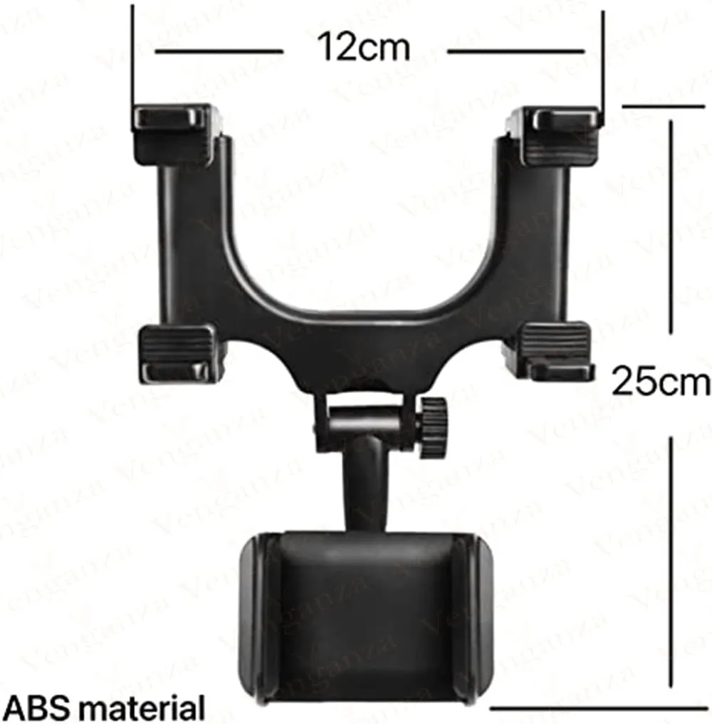 Adjustable Car Rearview Mirror Phone Holder Stand
